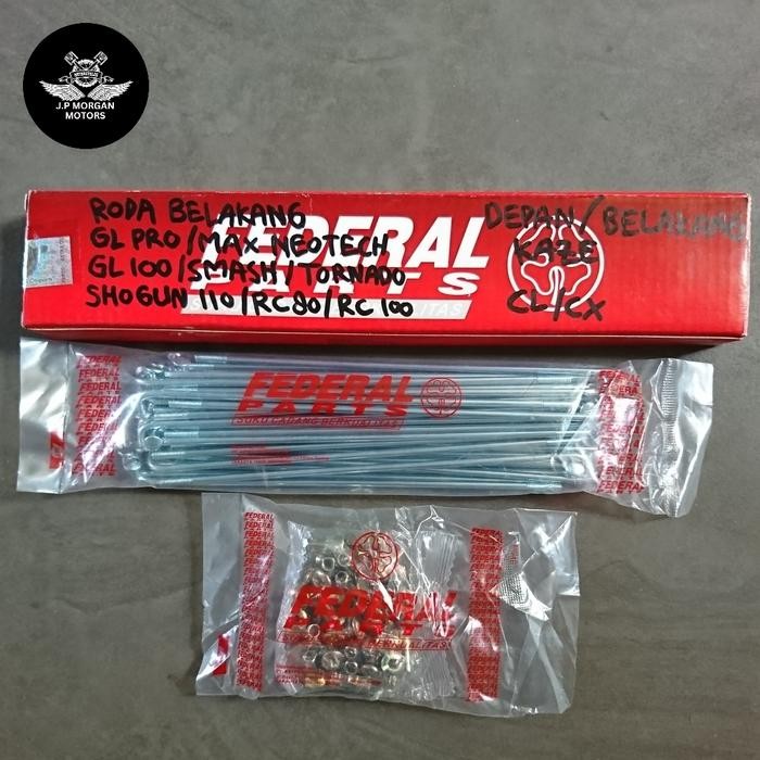 Ruji Jari Jari Velg Roda Belakang GL PRO/MAX Neotech, GL 100 FEDERAL