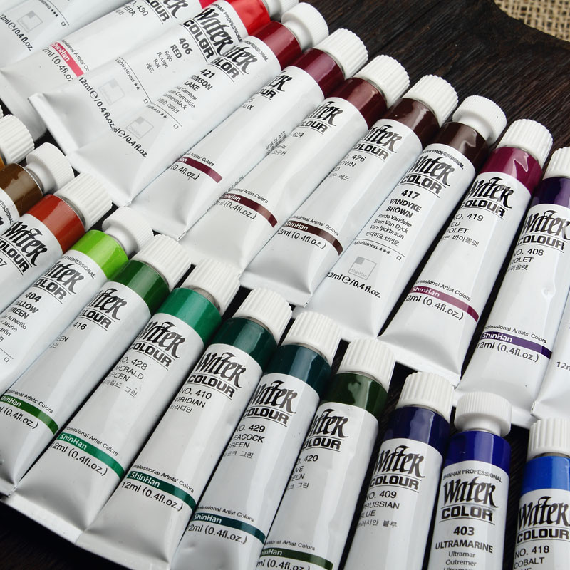 

Shinhan Professional Transparent Watercolor Paint 30 Color 7.5Ml Set/20 Color 12Ml Set For Artist
