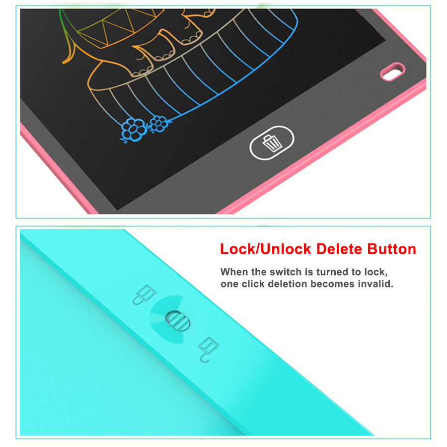 

12 Inch Color Lcd Screen Electronic Drawing Board For Kids Writing Tablet Handwriting Pad Painting