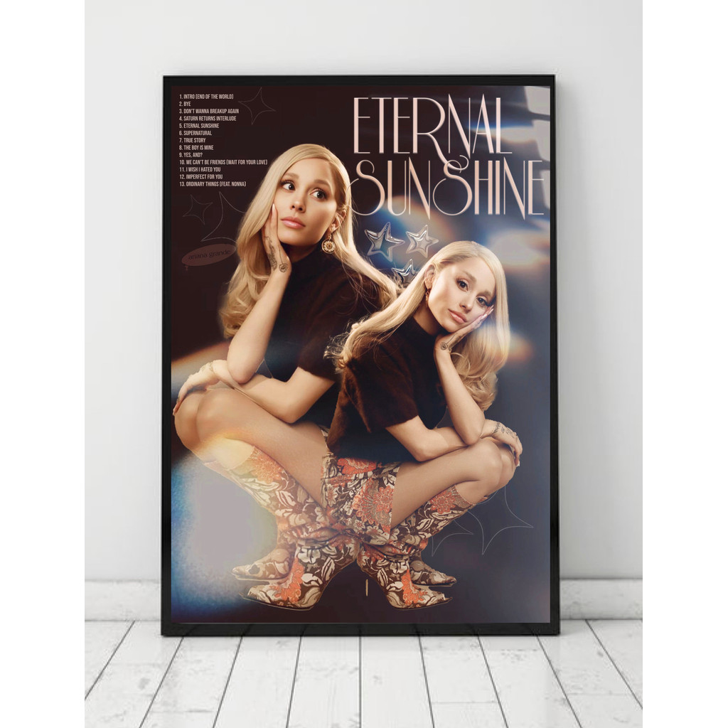 

Singer Ariana-Grandes Portrait Music Album Cover Poster Print Wall Art Pictures Canvas Painting