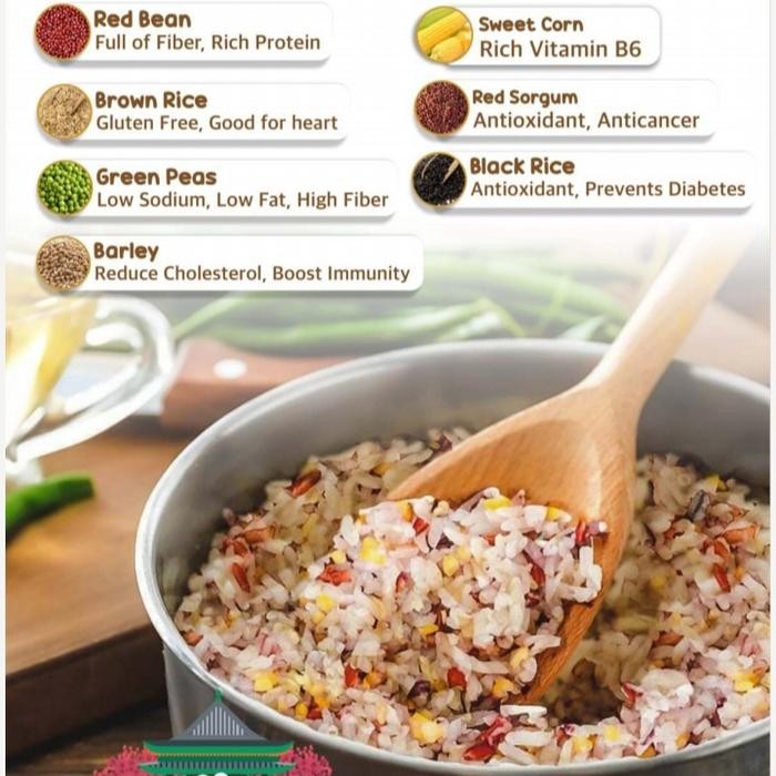 

BERAS SEHAT MULTIGRAIN MIX 1KG (KOREAN FAVORITE)