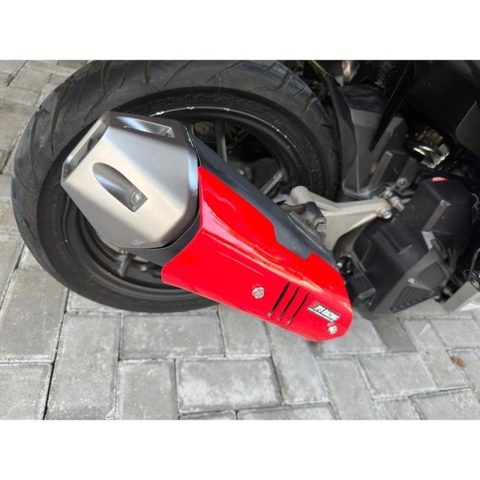 Yukngegas Tutup Knalpot Vario 125 150 Variasi Kips Racing Tameng Knalpot Vario Carbon Tutup Knalpot