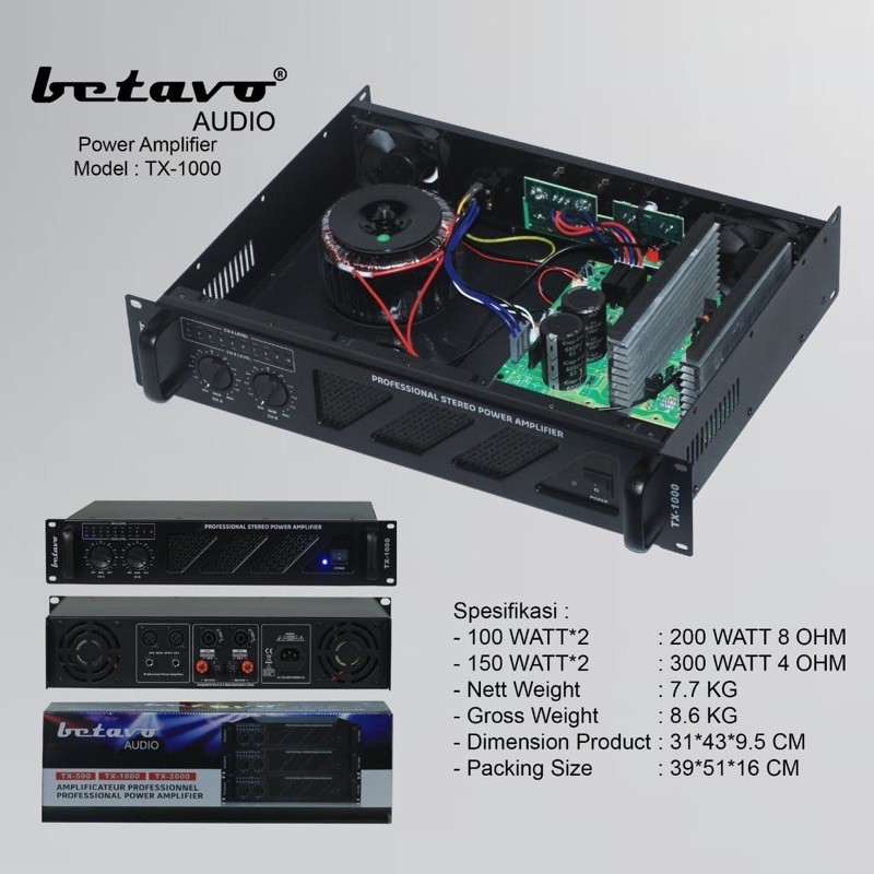 Power Betavo TX1000 Original power ampli betavo tx 1000