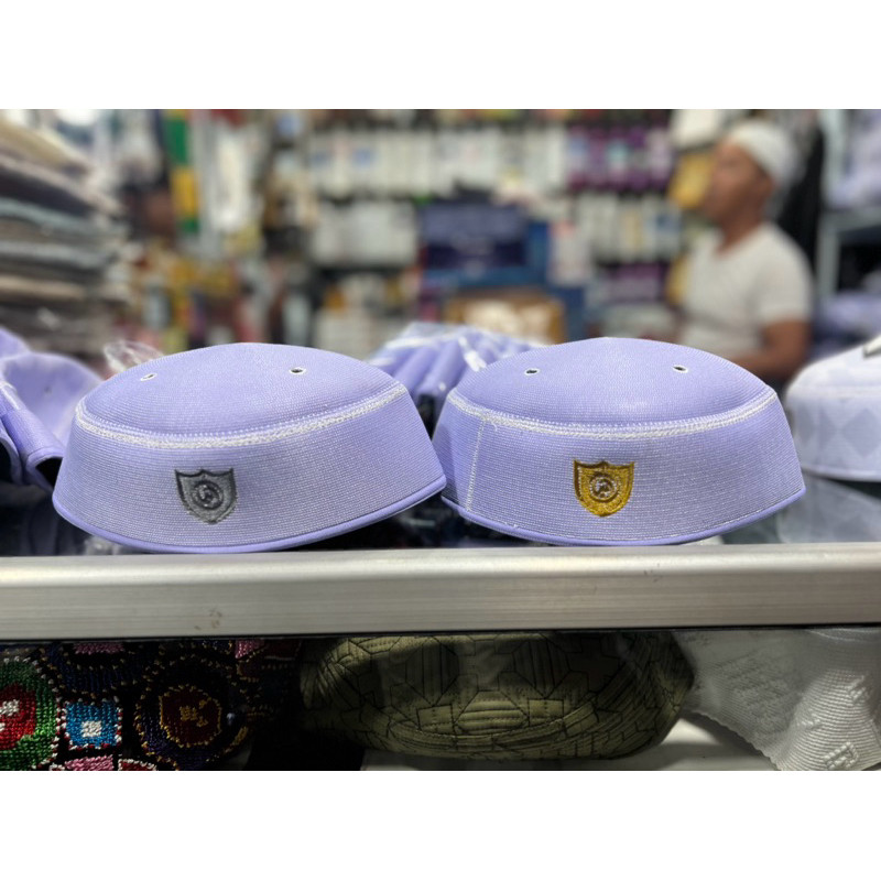 Unik Peci Malaysia A3 Ameen Ungu Polos Tebal , Rapi & Original 100%