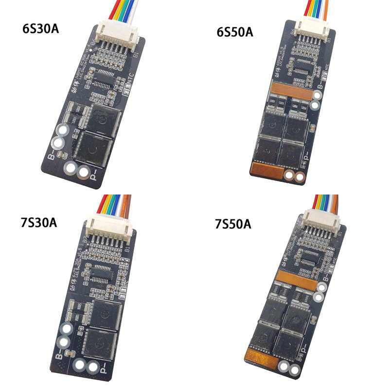 6S 30A/7S 30A/6S 50A/7S 50A/10S 40A BMS Board with NTC for 3.7V Ternary Lithium Battery Protection B