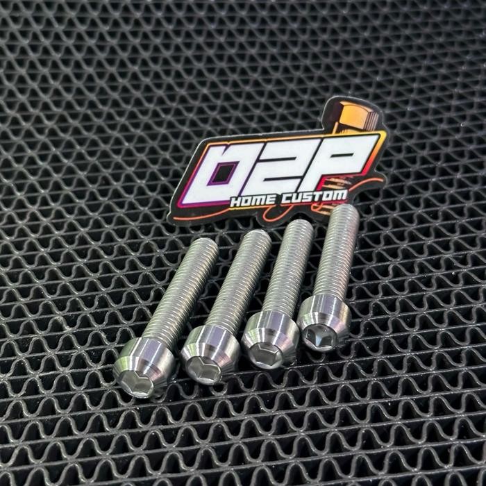 Auradeko Baut Gear Belakang ,Baut Nap Gear Belakang L Stainless Custom Slim Rxking,F1Zr,Jupiter