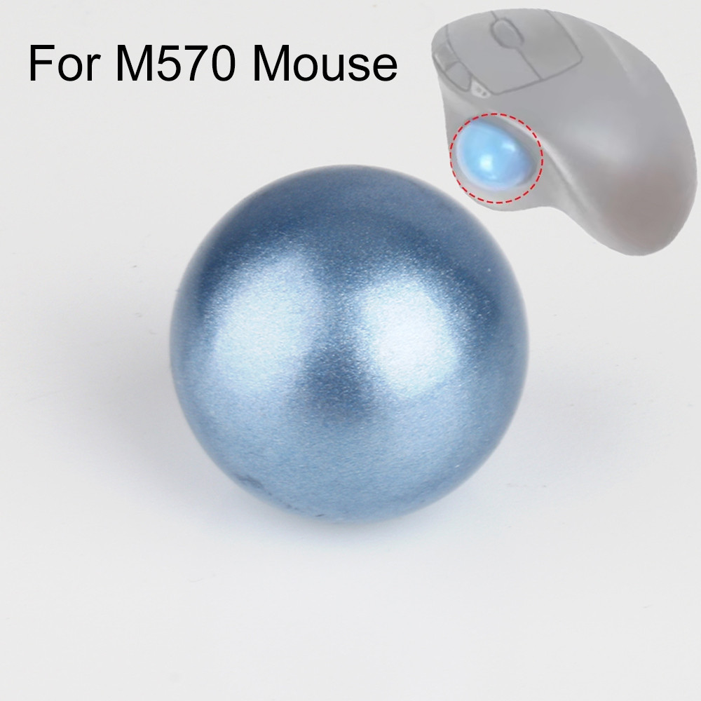 1 PCS Mouse TrackBall Replacement for Logitech M570 Trackball Blue Ball Mouse Accessories Parts