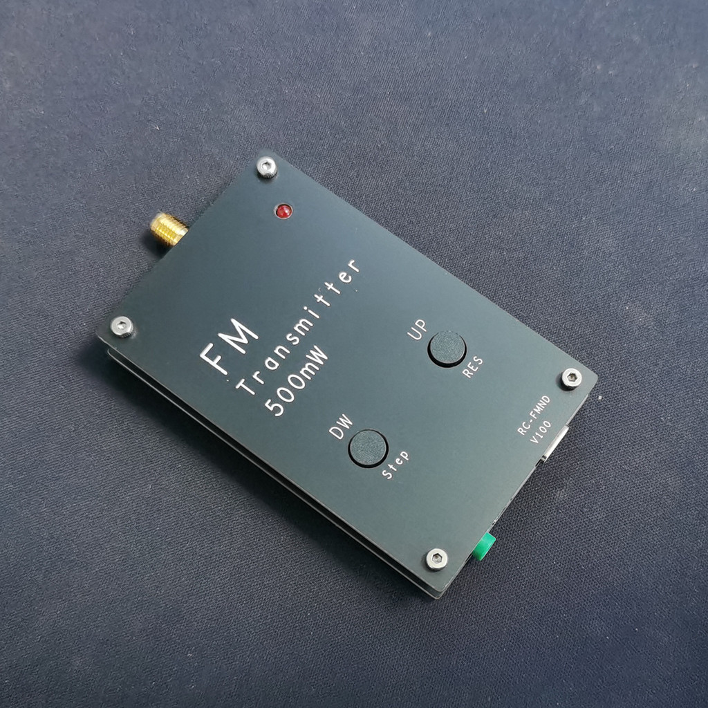 500mW FM Transmitter FM Stereo transmitter 88-108MHz 1500M FOR Campus Radio DSP Radio broadcast Stat