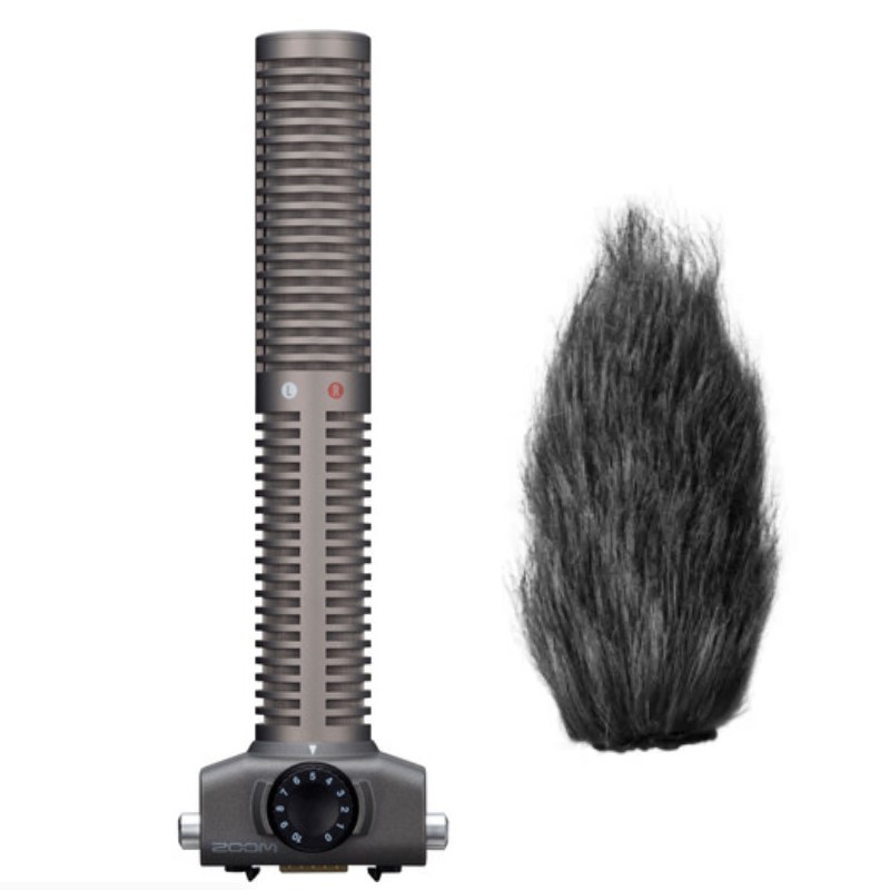 ZOOM stereo shotgun microphone long gun mic handy recorder microphone compatible with Zoom H6, H5 or