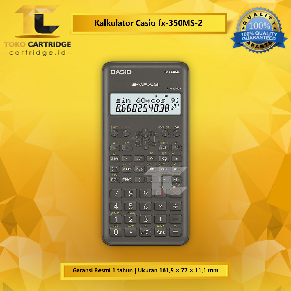 

[READY] Calculator Scientific FX-350MS 2 Casio Kalkulator Ilmiah Sains Casio FX 350MS Scientific 2