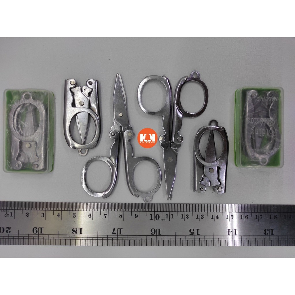 

[READY] (12 PCS) GUNTING LIPAT KECIL / GUNTING LIPAT STAINLESS / TRIP SCISSORS