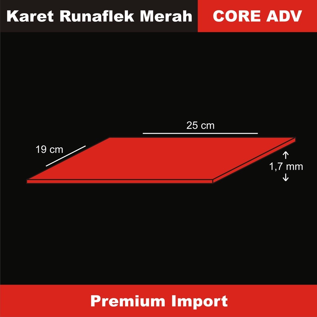 

[READY] Karet Stempel Runaflek Merah