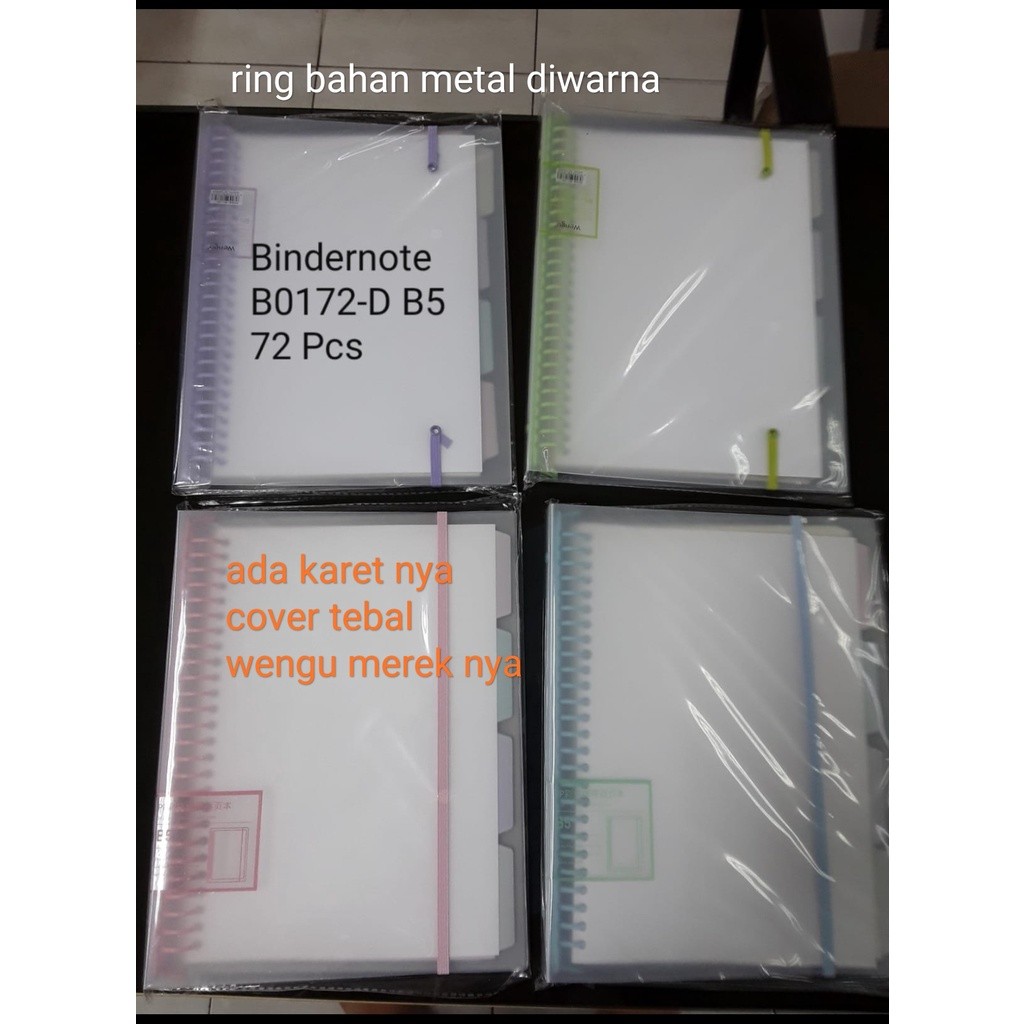 

[READY] map looseleaf wengu a5 tali warna isi 55 lembar plus sekat b0172 ring besi warna KOSONG