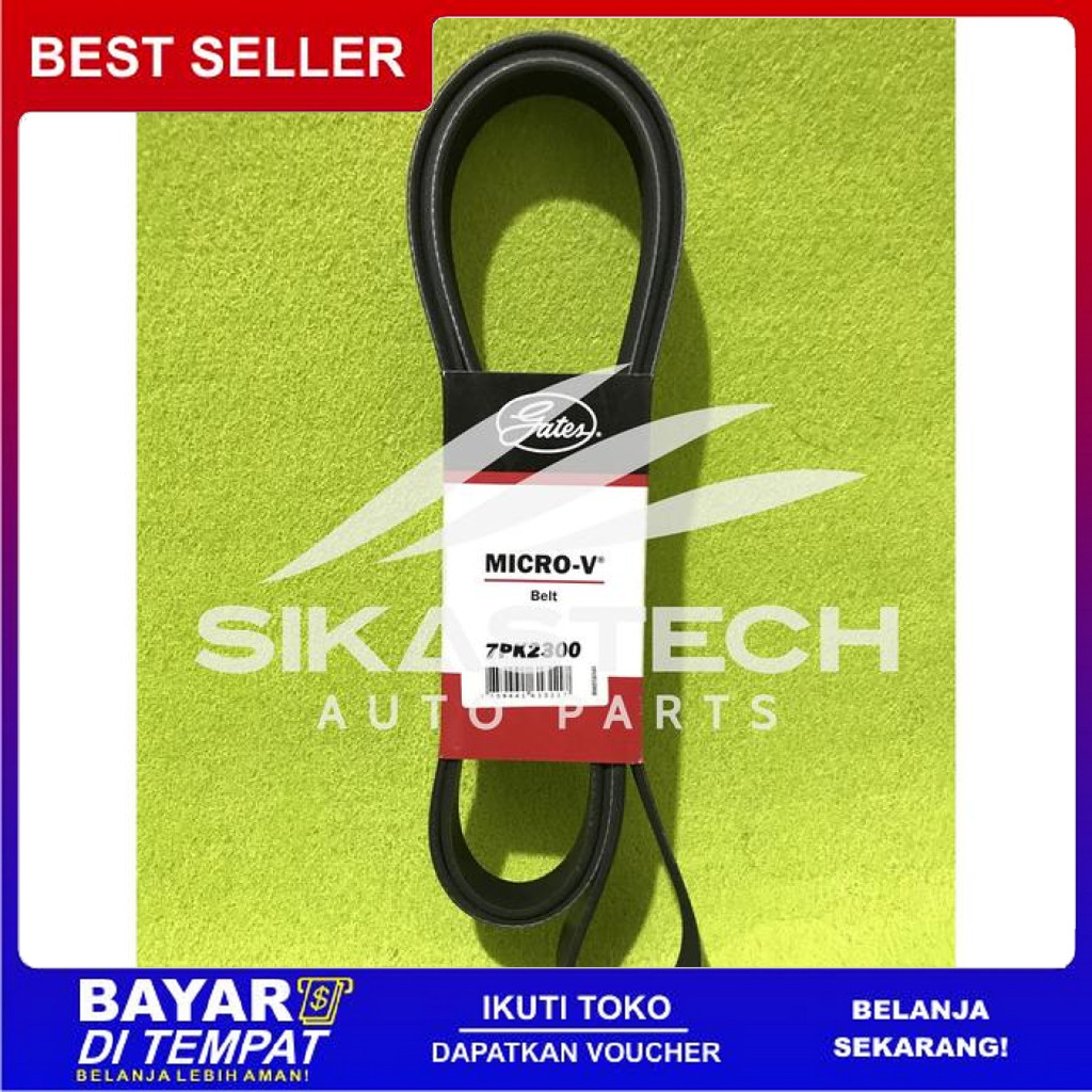 FREE ONGKIR V-BELT / FAN BELT TOYOTA FORTUNER HILUX INNOVA BENSIN GATES ORIGINAL BISA COD