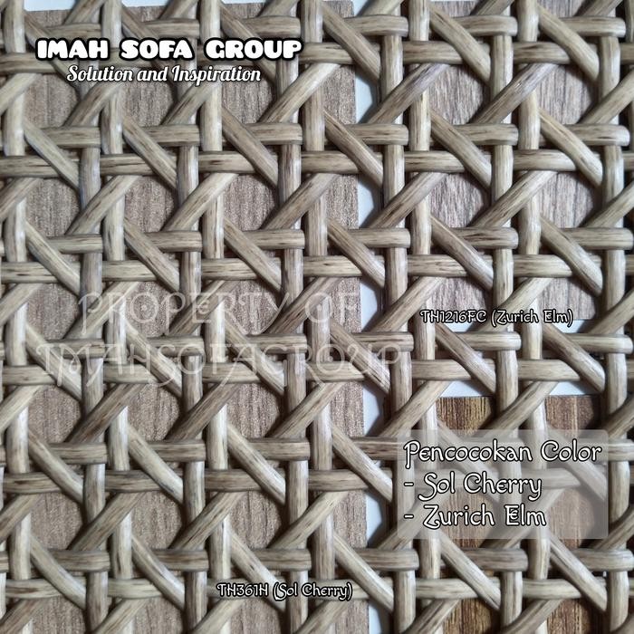 Anyaman Rotan Sintetis Lembaran Webbing Rotan Sintetis Varian Warna