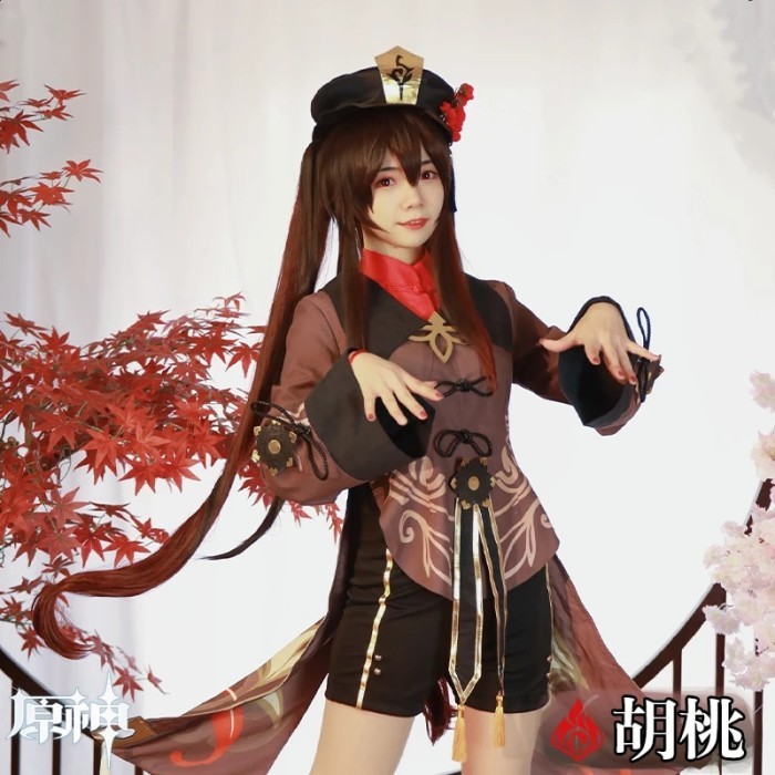 Hot Game Genshin Impact Cosplay Costume Hu Tao Costumes Genshin