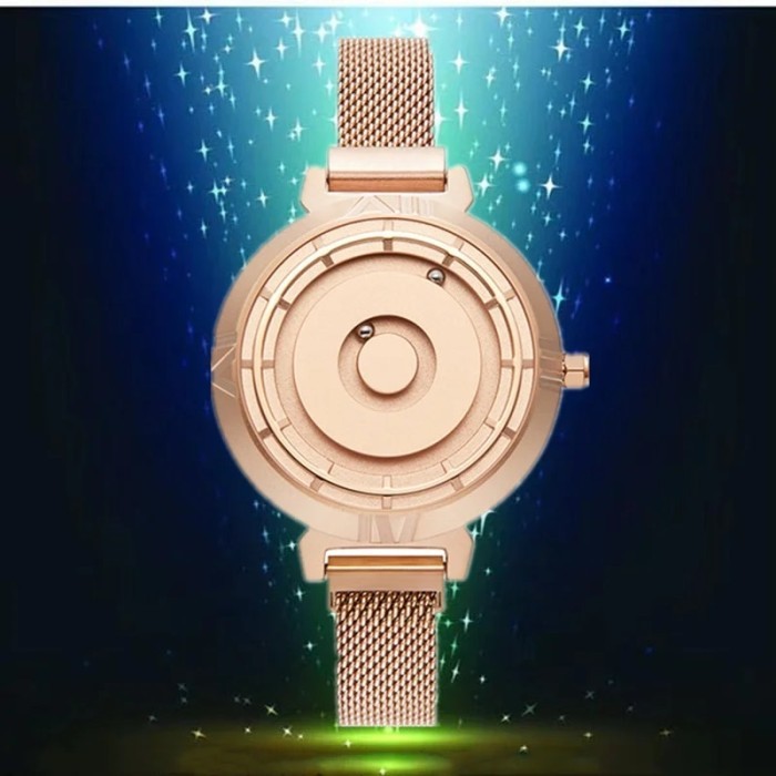 EUTOUR Gold Quartz Women Watches Luxury Magnetic Ball Watch For Woman
