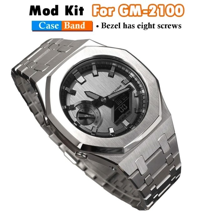 316L GM2100 Mod Kit For ak Watch Metal Case Bezel And Stainless