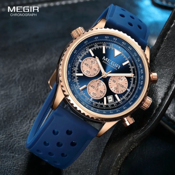 MEGIR Men's Sport Quartz Watch Fashion Waterproof Chronorgaph