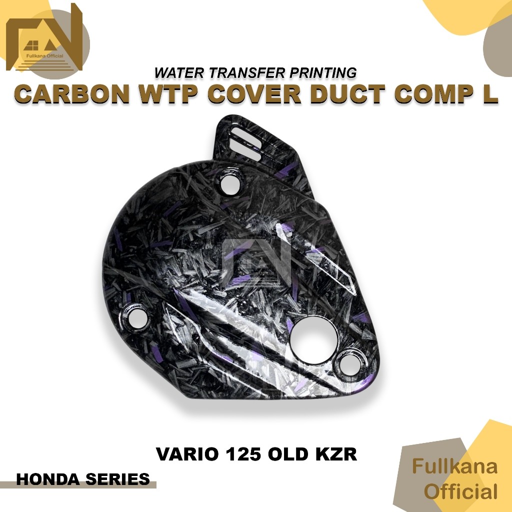 Keongan CVT Vario 125 Old Carbon Forged R Cover L Duct Vario 125 Old Cover CVT Vario Techno 125 Old 