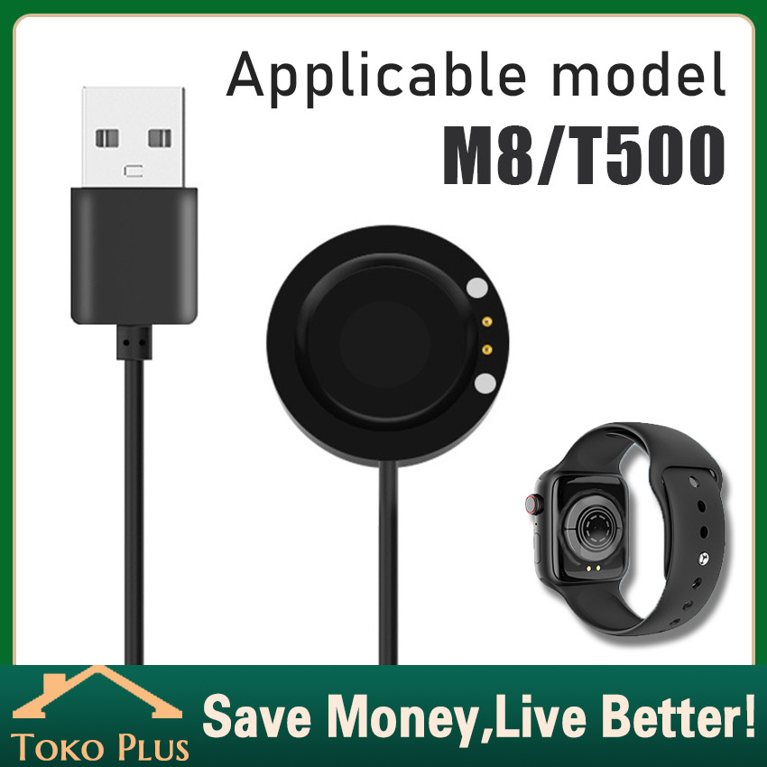 Kabel Charger Smartwatch Hiwatch T+ / Series 7 2 Pin Charger Smart Watch Series 7 Charger Jam