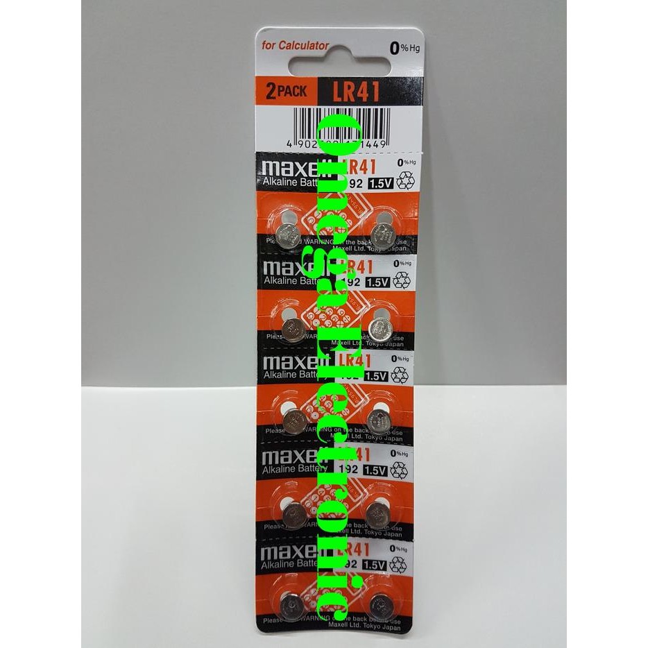 ORIGINAL Maxell LR 41 Baterai Battery Batre LR41 / AG3 / AG 3
