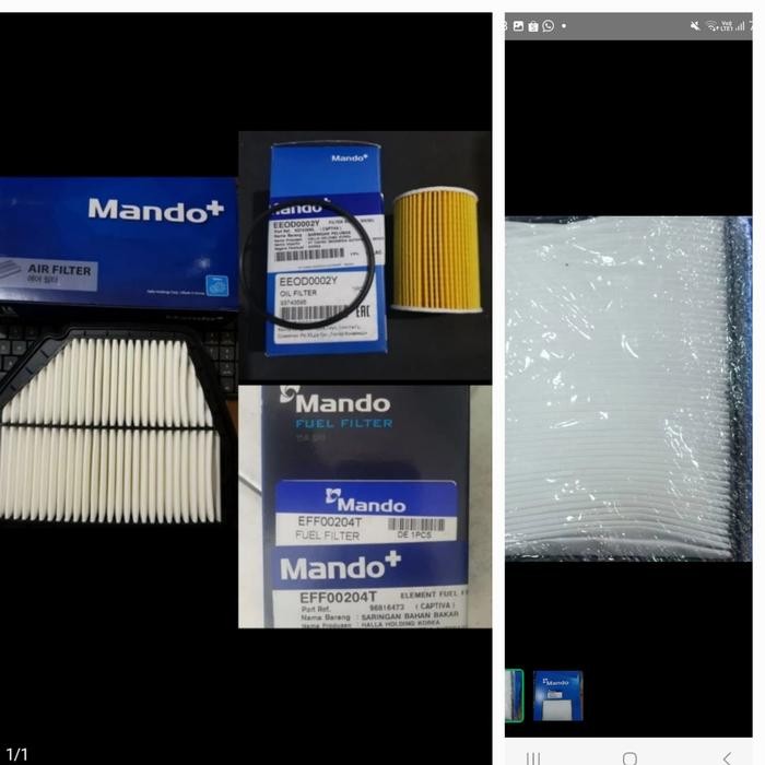 PAKET FILTER CAPTIVA DIESEL NFL, OLI, UDARA, AC, SOLAR MANDO