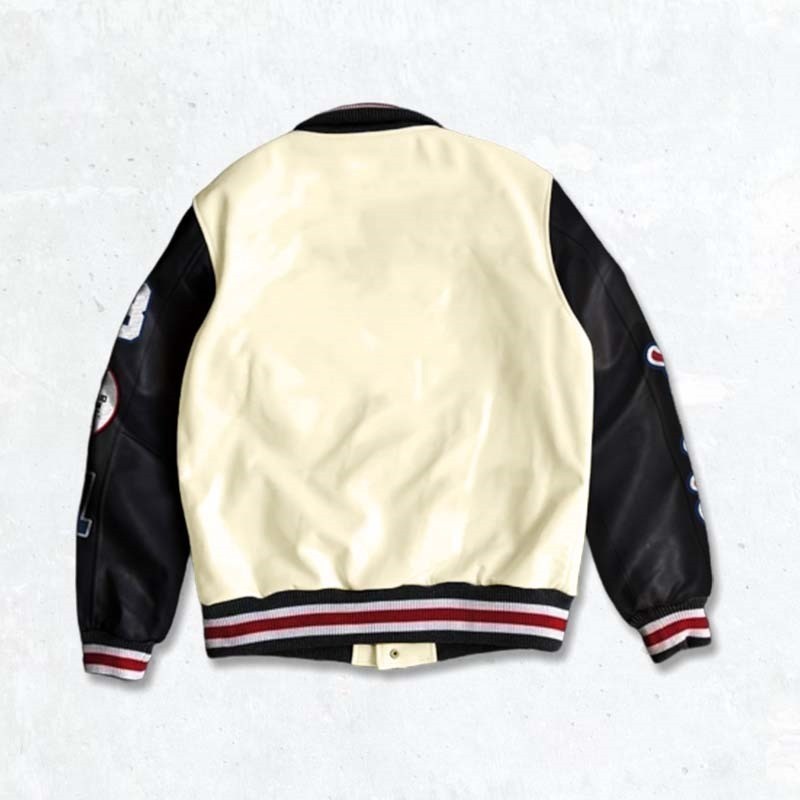 TERBARU DHOZEN JAKET VARSITY KOMIBASI FLEECE LEATHER PE ATHLETIC A470