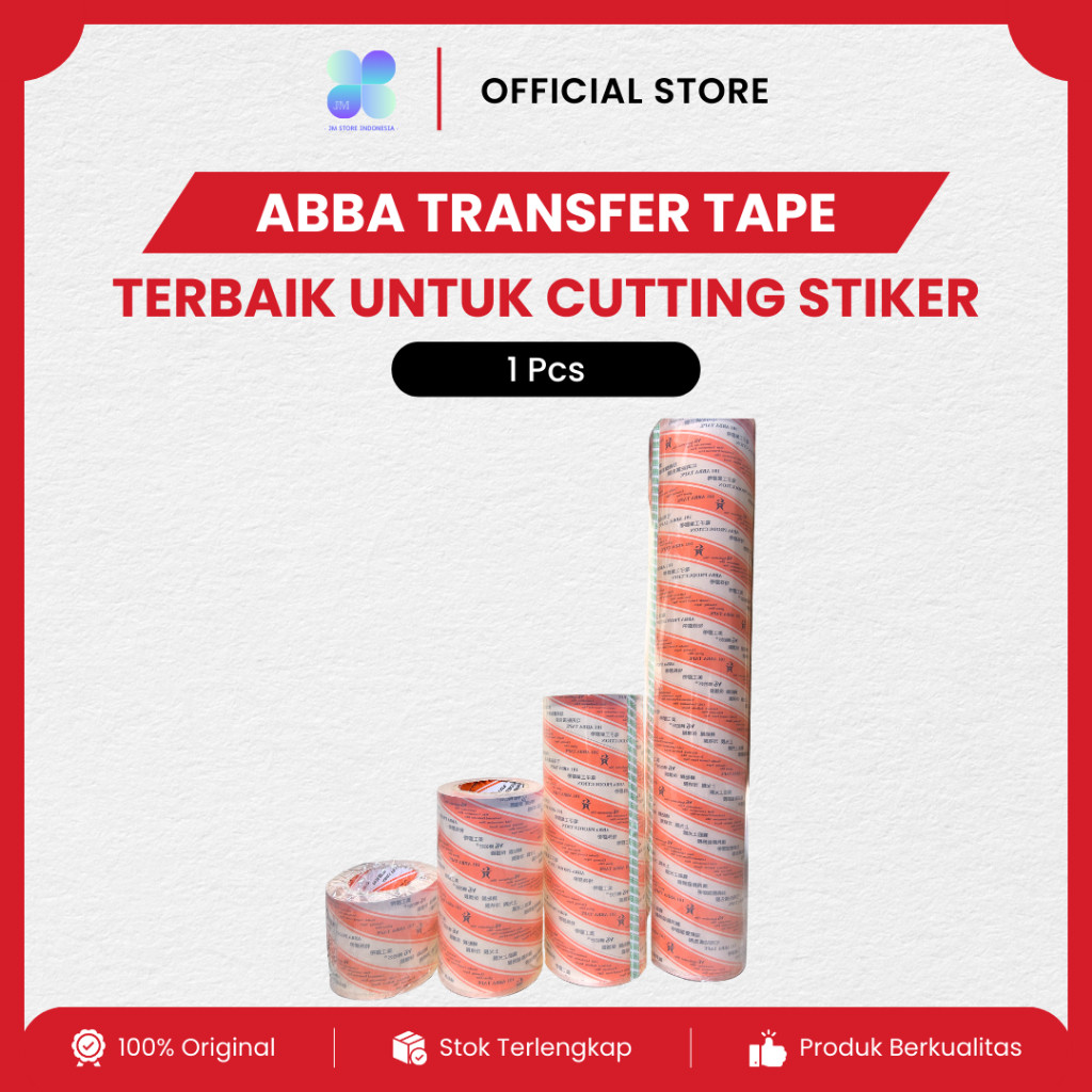 

ABBA Masking Transfer Tape Bening Lebar 5 10 15 20 cm x 100 Meter