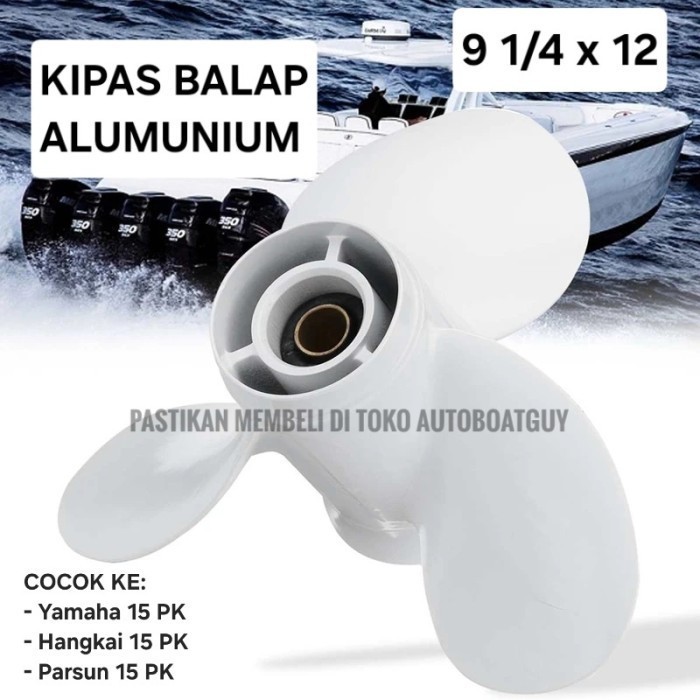 Kipas BALAP Mesin Tempel Yamaha 15 PK / HP Outboard Propeller Baling