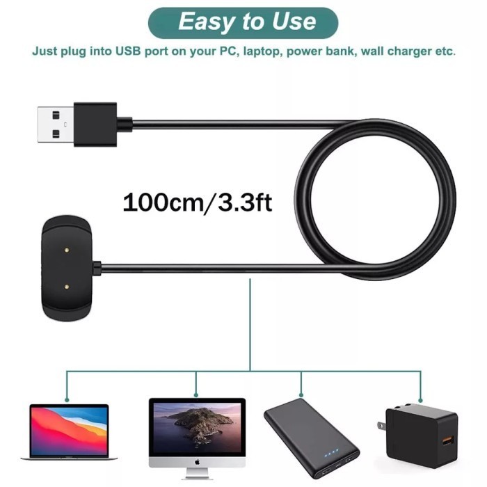 (Expert) Dock Charger USB Cable Amazfit T-Rex PRO TREX PRO Kabel Cas Magnetic