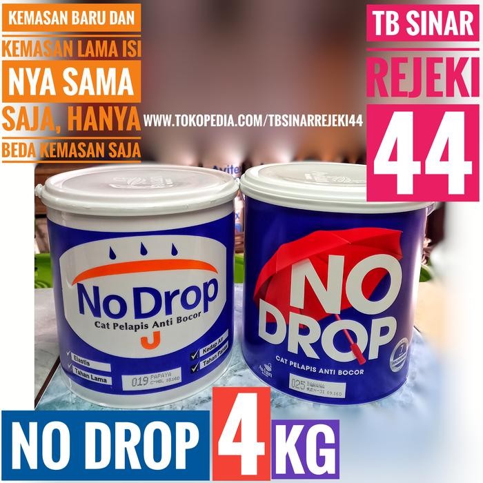 Tuklex- No Drop Galon 4 KG Warna Komplit Cat Tembok Pelapis Anti Bocor NoDrop