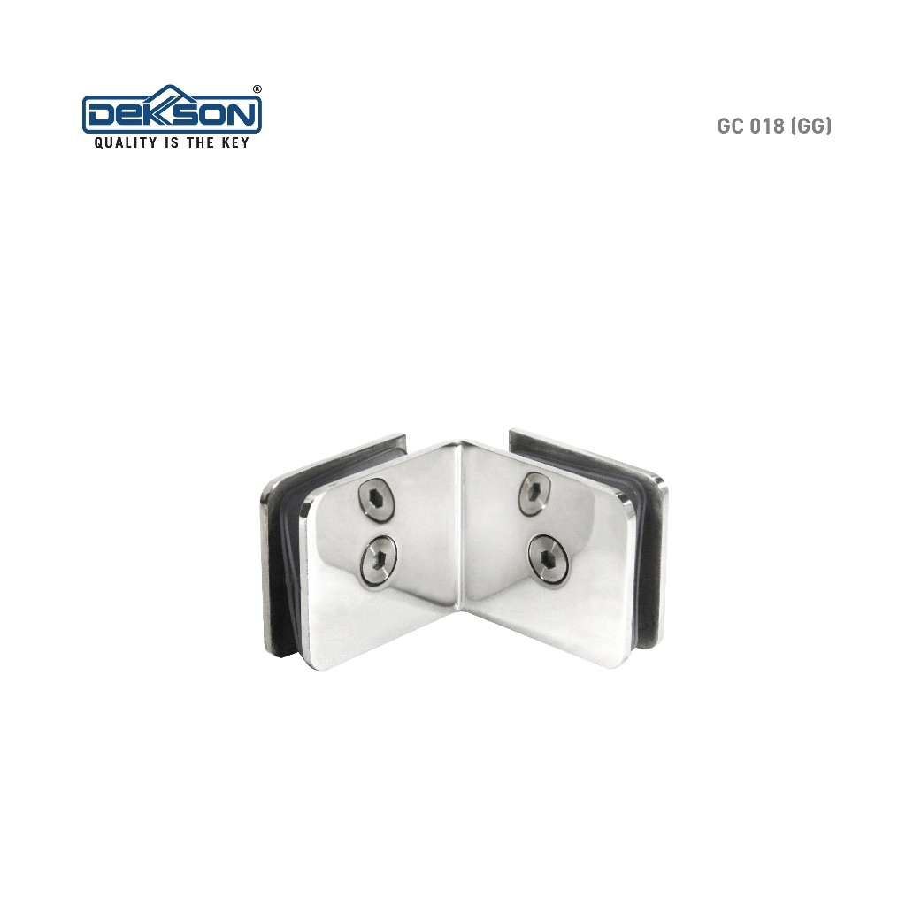 Glass Clip Dekson GC 018 Jepitan Kaca Ketembok Merk Dekson
