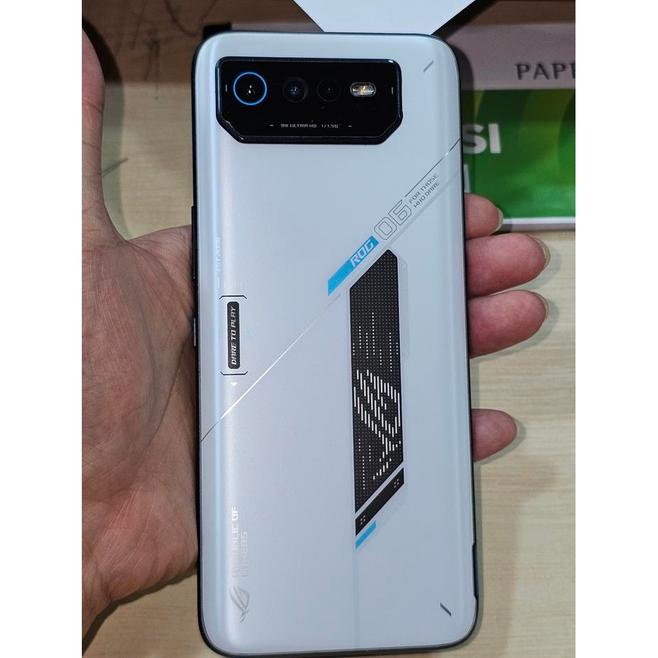 Hp Rog Phone 6 Second White / Putih 8/256 Fullset Kode 009