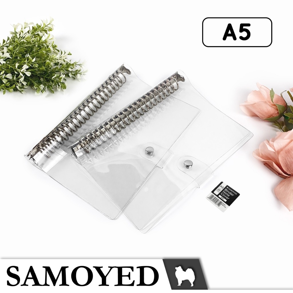 

[READY] Sampul Binder / Loose Leaf / Transparan / Transparent Binder Note Cover A5 Samoyed