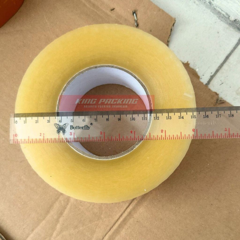 

JH8 Lakban Jumbo 500 Yard Bening / Coklat 45 mm x 500 Yard