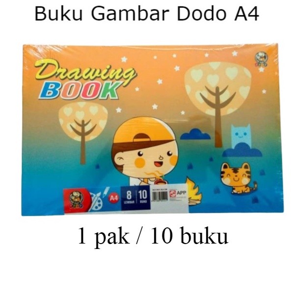 

[READY] ( 1 pak/10 buku) Buku Gambar DODO A4 Murah