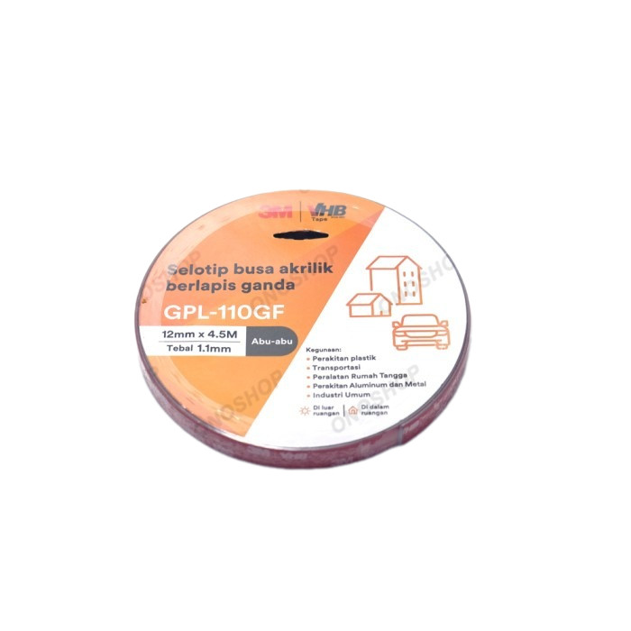 

JH8 3M VHB Double Tape Automotive 4900 size 12mm x 4.5m