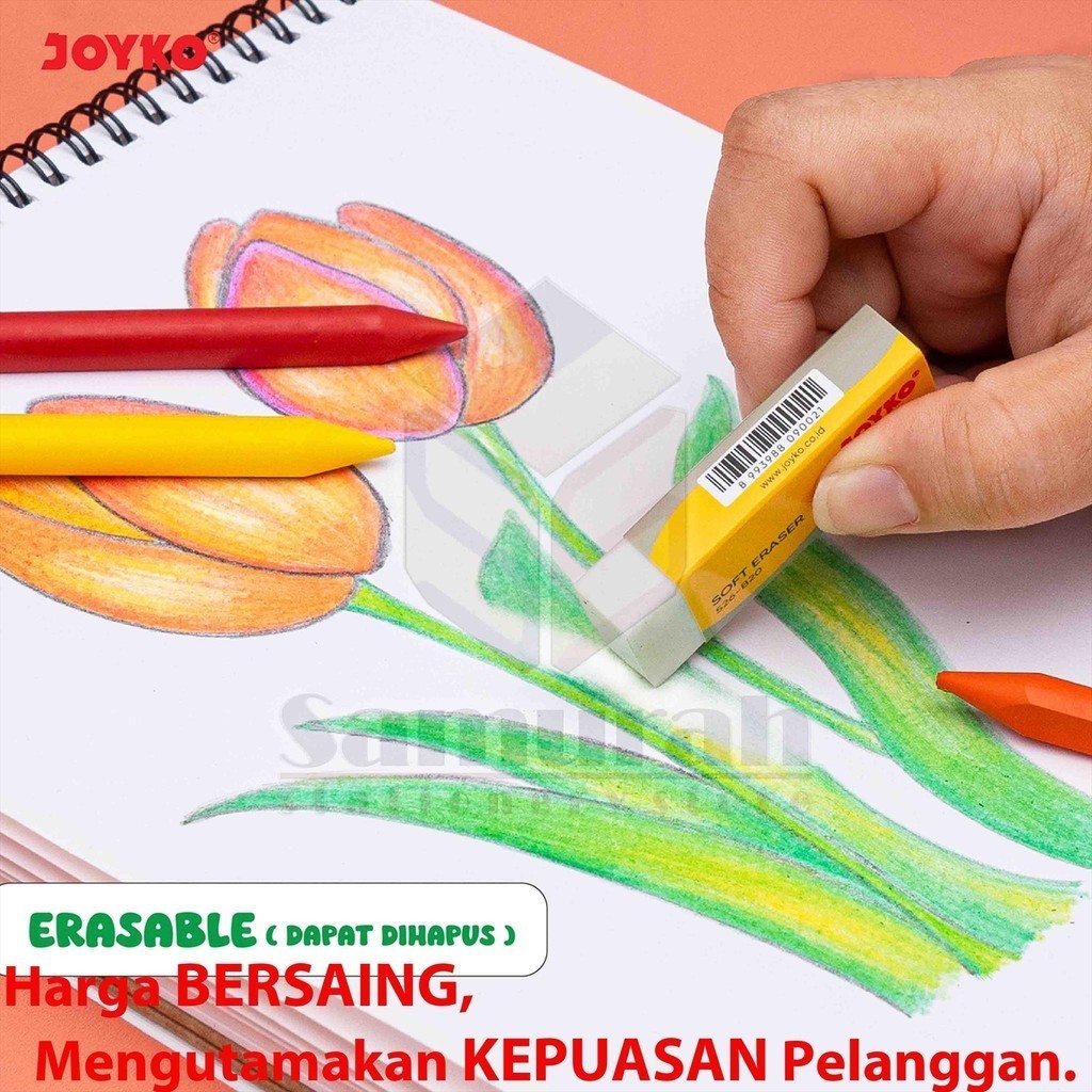 

[READY] Clean Crayon CLCR AC 24 Colors / Krayon Bersih 24 Warna Dapat Dihapus / Erasable Crayon