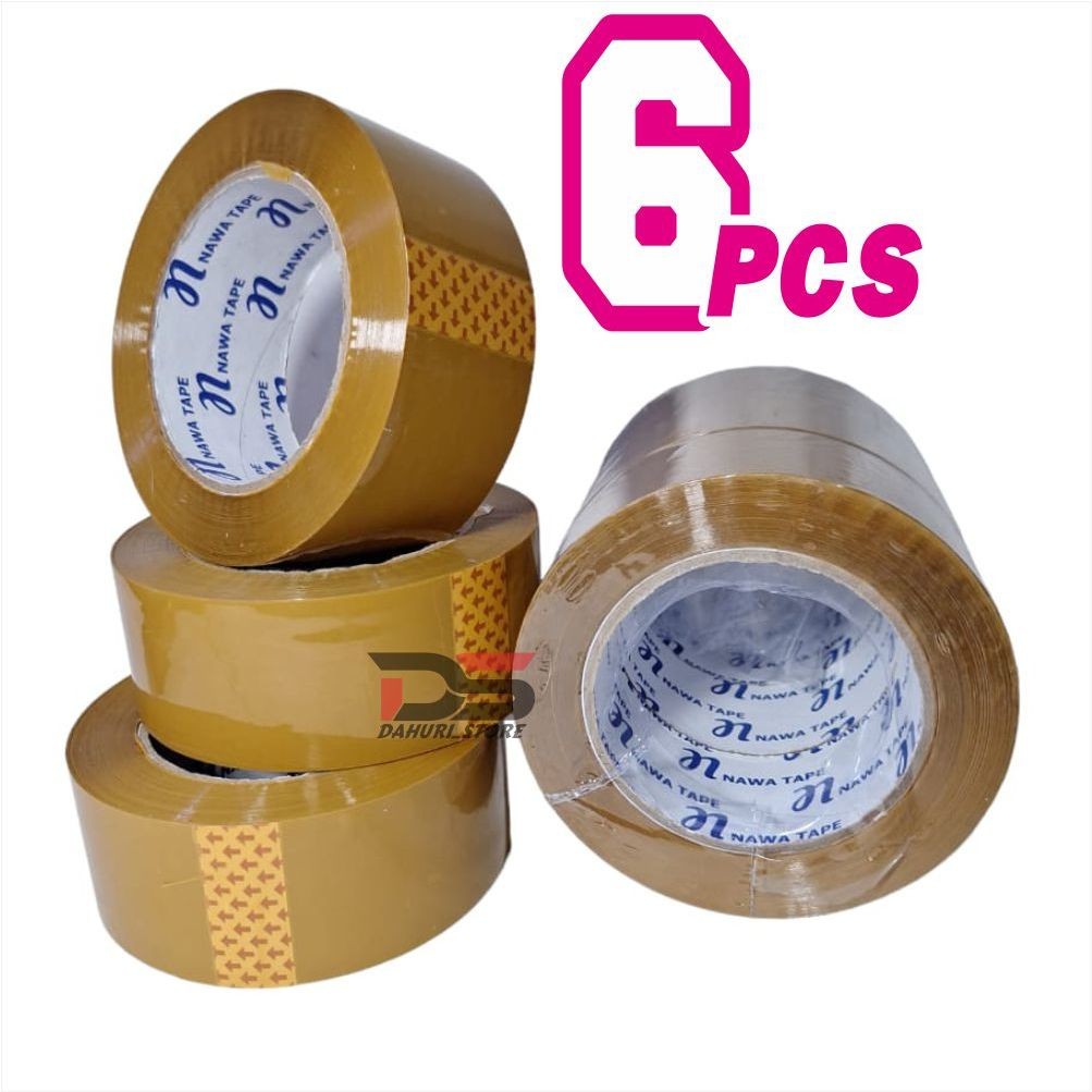 

JH8 LAKBAN 45mm X 200 YARD HARGA 1 SLOP ( 6 ROLL ) LAKBAN REKAT KUAT BENING & COKLAT