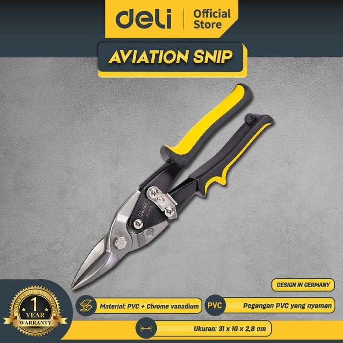 

Rakitan- Deli Aviation Snip / Gunting Seng 10 inch PVC+Chrome Perkakas DL20030