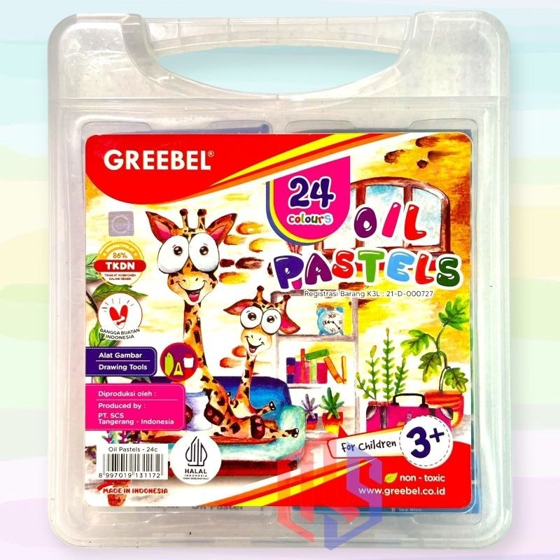 

[READY] Crayon / Kerayon Greebel 24 Warna Oil Pastel