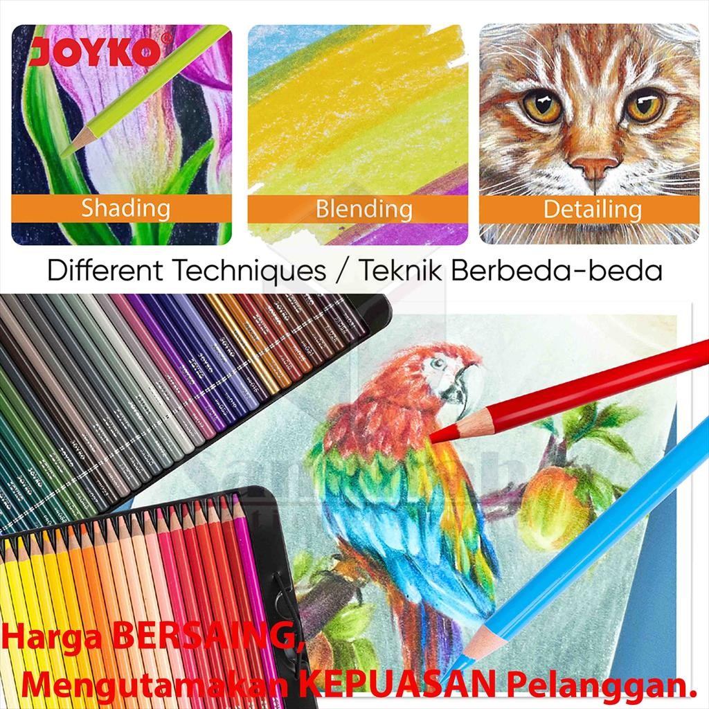 

[READY] Pensil Warna Minyak Joyko CP TC126 48 Warna / Premium Oil CP-TC126-48 Colours