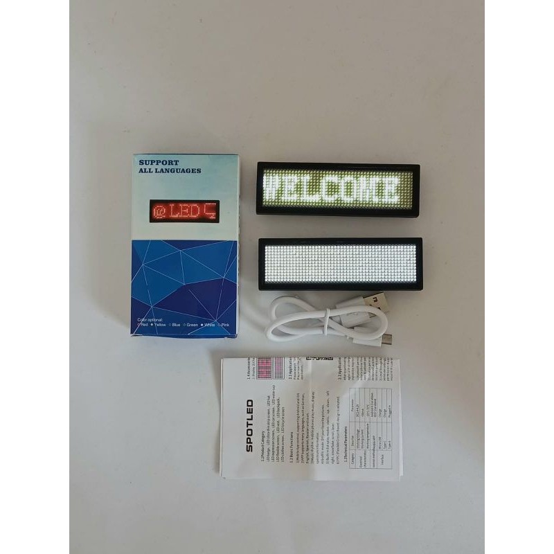 

JH8 LED Name Tag / LED Badge Custom / Nametag Elektronik / Badge LED / ID Badge elektronik