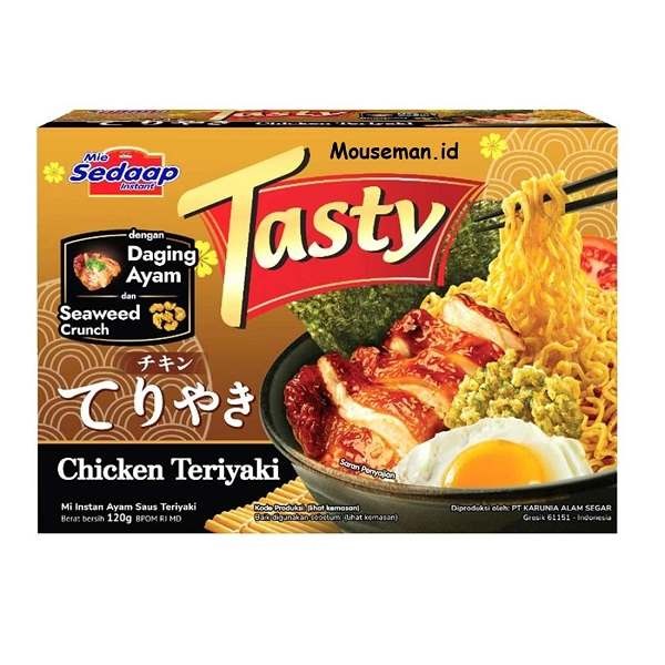 

SEDAAP MIE TASTY CHICKEN TERIYAKI 120 GR