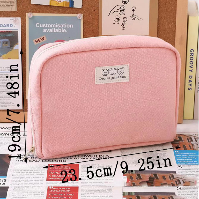 

JH8 8-Layer 12-layer Super Large Capacity Pencil Case Kawaii Canvas Pencil Box Pen Pouch Organizer