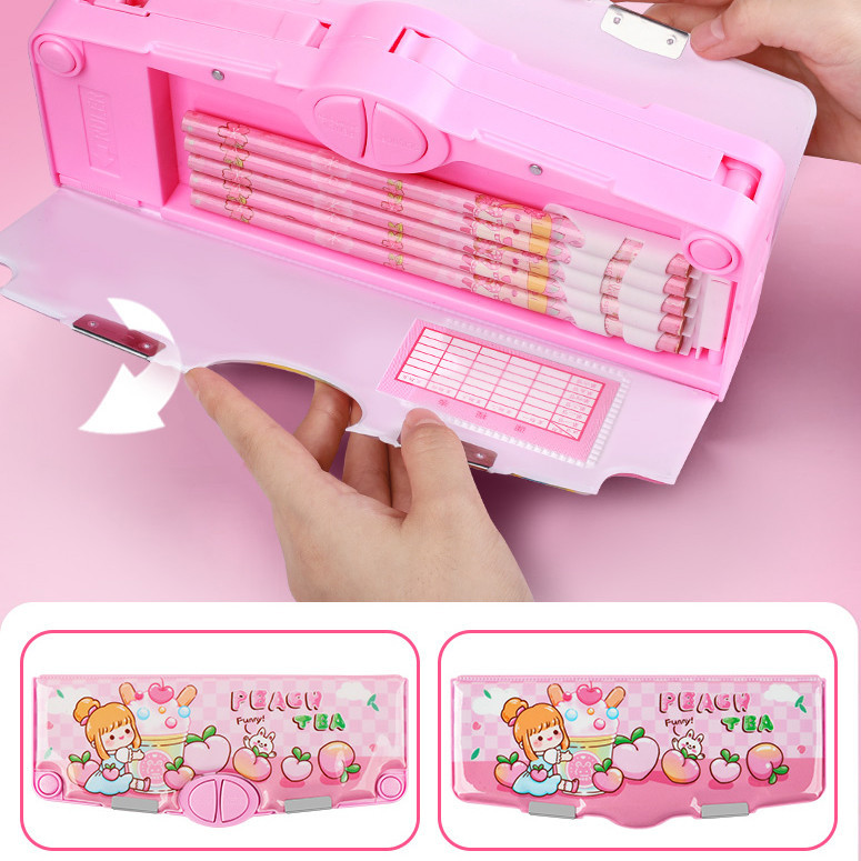 

JH8 TERMURAH! KOTAK PENSIL 2 SUSUN DENGAN BANYAK TOMBOL FITUR MENARIK KAPASITAS BESAR + RAUTAN +