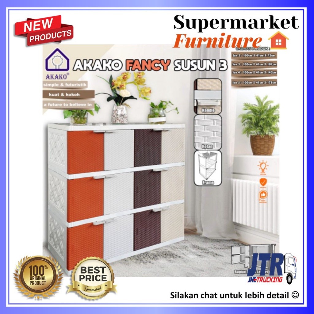 Cargo - Lemari Plastik Lemari Pakaian/Bupet TV AKAKO FANCY