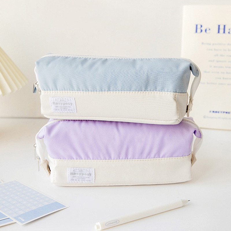

JH8 [COD]Kotak Pensil Kanvas Lipat Kapasitas Besar Kantong Kawaii Tas Penyimpanan Kosmetik