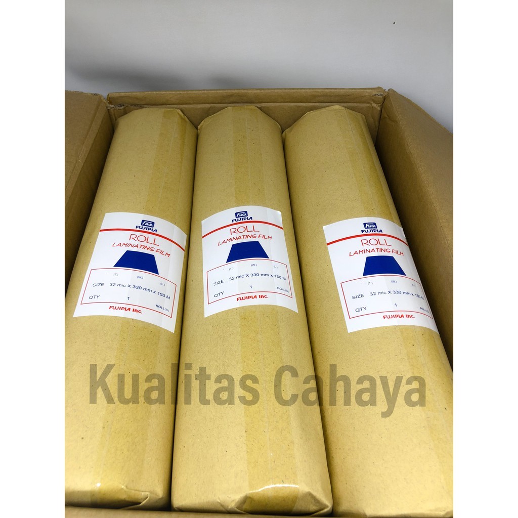 

JH8 Plastik Laminating Roll Glossy FUJIPLA 330 Ekonomis Berkualitas